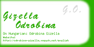 gizella odrobina business card